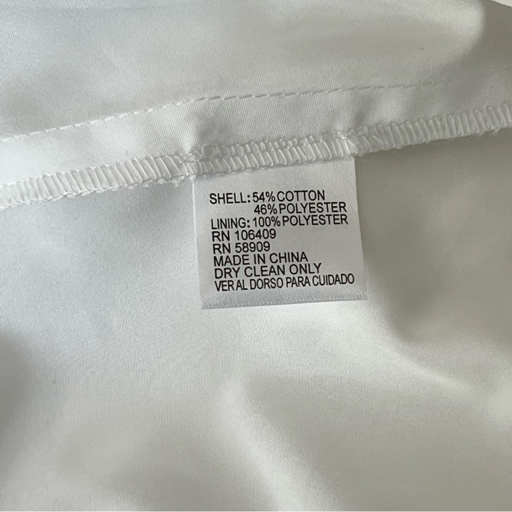 Daniel Cremieux White Sleeveless Sheath Dress Scoop Neck Mini - Picture 9 of 13